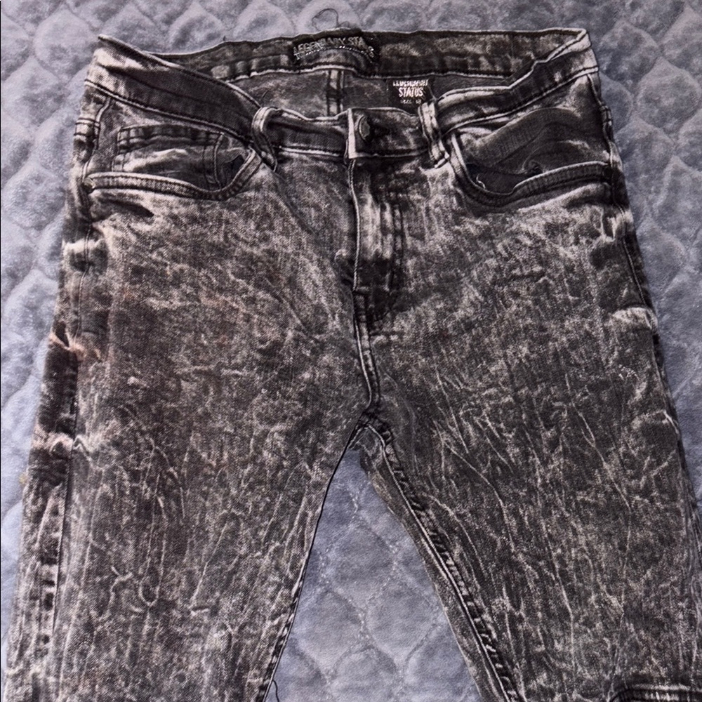 Boy’s Black Acid Wash Jeans